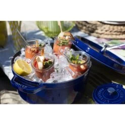 Staub Cocotte 28 Cm, Rond(e), Bleu Intense, Fonte -Staub Cuisine 000008184