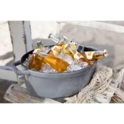 Staub Cocotte 31 Cm, Ovale, Gris Graphite, Fonte -Staub Cuisine 000010999