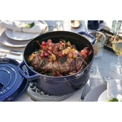 Staub Cocotte 26 Cm, Rond(e), Bleu Intense, Fonte -Staub Cuisine 000011035