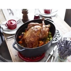 Staub Cocotte 37 Cm, Ovale, Noir, Fonte -Staub Cuisine 000017086