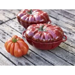 Staub Cocotte 16 Cm, Tomate, Cerise, Céramique -Staub Cuisine 000017305
