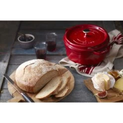 Staub Cocotte 24 Cm, Rond(e), Cerise, Fonte -Staub Cuisine 000017827