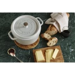 Staub Cocotte 28 Cm, Rond(e), Truffe Blanche, Fonte -Staub Cuisine 000019724