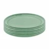 Staub Lot De 6 Assiettes Plates 22 Cm, Céramique, Sauge -Staub Cuisine 00235 SET EU