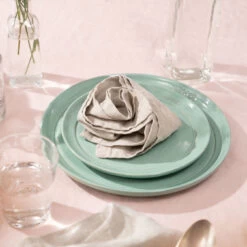 Staub Lot De 6 Assiettes Plates 15 Cm, Céramique, Sauge -Staub Cuisine 0023X SET EU 2 1