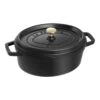 Staub Cocotte 27 Cm, Ovale, Noir, Fonte