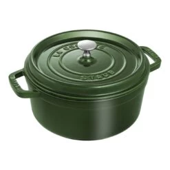 Staub Cocotte 24 Cm, Rond(e), Basilic, Fonte