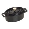 Staub Mini Cocotte 11 Cm, Ovale, Noir, Fonte
