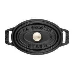 Staub Mini Cocotte 11 Cm, Ovale, Noir, Fonte -Staub Cuisine 40500 111 0 3