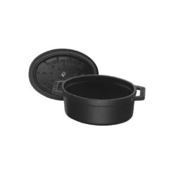 Staub Mini Cocotte 11 Cm, Ovale, Noir, Fonte -Staub Cuisine 40500 111 0 6