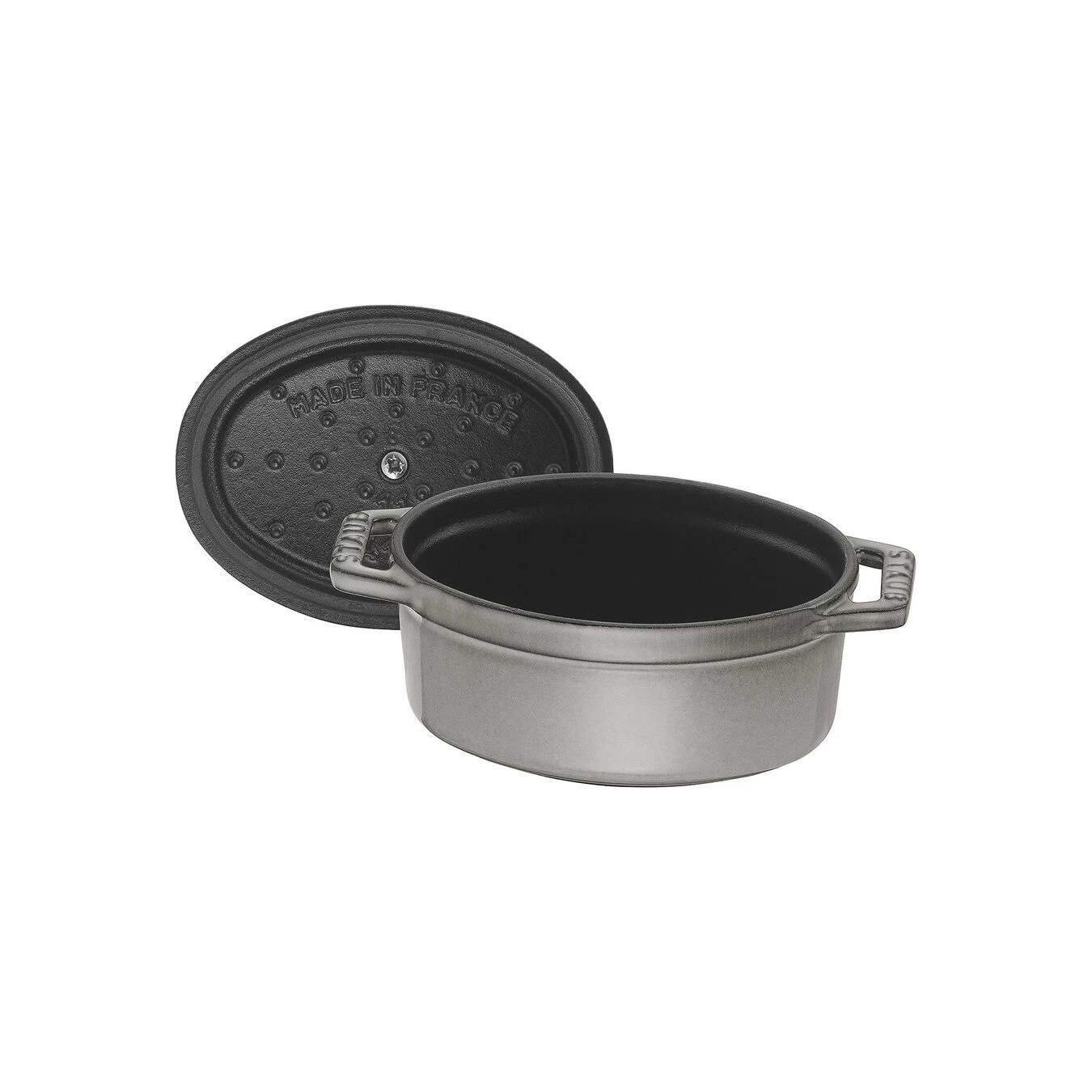 Staub Mini Cocotte 11 Cm, Ovale, Gris Graphite, Fonte 7 Staub Mini Cocotte 11 Cm, Ovale, Gris Graphite, Fonte – Image 5