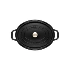 Staub Cocotte 37 Cm, Ovale, Noir, Fonte -Staub Cuisine 40500 231 0 3 4