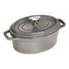 Staub Cocotte 23 Cm, Ovale, Gris Graphite, Fonte