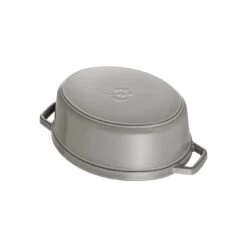 Staub Cocotte 15 Cm, Ovale, Gris Graphite, Fonte -Staub Cuisine 40500 236 0 6 1