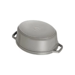 Staub Cocotte 17 Cm, Ovale, Gris Graphite, Fonte -Staub Cuisine 40500 236 0 6