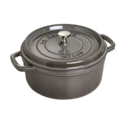 Staub Cocotte 18 Cm, Rond(e), Gris Graphite, Fonte