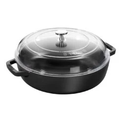 Staub Sauteuse Avec Couvercle En Verre 24 Cm, Fonte