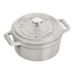 Staub Mini Cocotte 10 Cm, Rond(e), Truffe Blanche, Fonte
