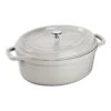 Staub Cocotte 37 Cm, Ovale, Truffe Blanche, Fonte