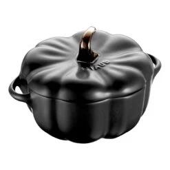 Staub Cocotte 12 Cm, Citrouille, Noir, Céramique