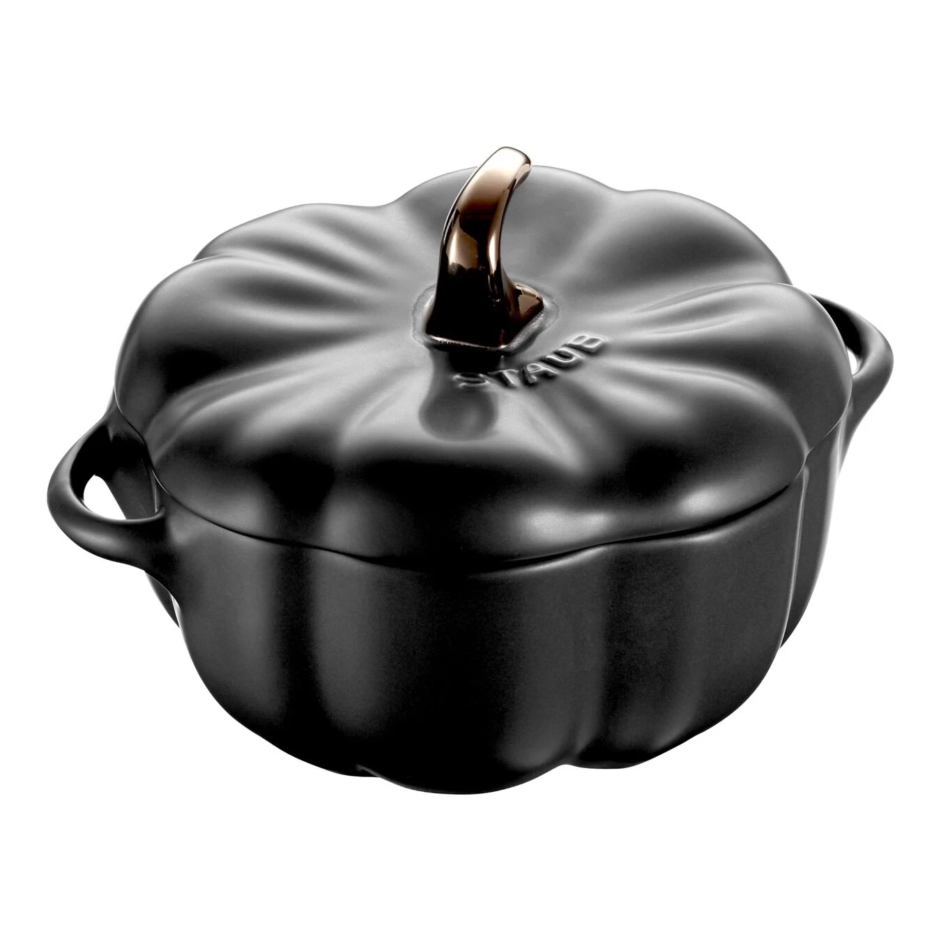 Staub Cocotte 12 Cm, Citrouille, Noir, Céramique 3 Staub Cocotte 12 Cm, Citrouille, Noir, Céramique