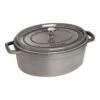 Staub Cocotte 33 Cm, Ovale, Gris Graphite, Fonte