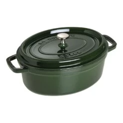Staub Cocotte 29 Cm, Ovale, Basilic, Fonte