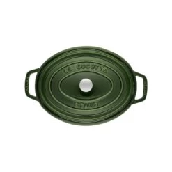 Staub Cocotte 33 Cm, Ovale, Basilic, Fonte -Staub Cuisine 40509 363 0 2 1