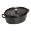 Staub Cocotte 37 Cm, Ovale, Noir, Fonte