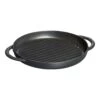 Staub Pure Gril 26 Cm, Rond(e), Noir, Fonte