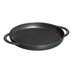 Staub Pure Gril 26 Cm, Rond(e), Noir, Fonte