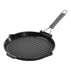 Staub Gril Avec Bec Verseur 28 Cm, Fonte, Noir
