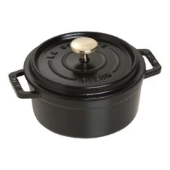 Staub Cocotte 12 Cm, Rond(e), Noir, Fonte