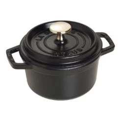 Staub Cocotte 14 Cm, Rond(e), Noir, Fonte