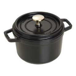 Staub Cocotte 16 Cm, Rond(e), Noir, Fonte