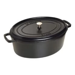 Staub Cocotte 41 Cm, Ovale, Noir, Fonte