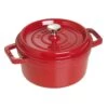 Staub Cocotte 20 Cm, Rond(e), Cerise, Fonte