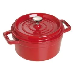 Staub Cocotte 20 Cm, Rond(e), Cerise, Fonte