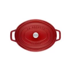 Staub Cocotte 33 Cm, Ovale, Cerise, Fonte 8 Staub Cocotte 33 Cm, Ovale, Cerise, Fonte -Staub Cuisine 40509 830 0 2 2