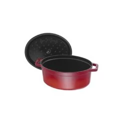 Staub Cocotte 33 Cm, Ovale, Cerise, Fonte 10 Staub Cocotte 33 Cm, Ovale, Cerise, Fonte -Staub Cuisine 40509 830 0 5 2