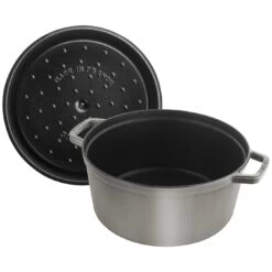 Staub Cocotte 30 Cm, Rond(e), Gris Graphite, Fonte -Staub Cuisine 40509 862 0 000000883