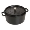 Staub Cocotte 30 Cm, Rond(e), Noir, Fonte