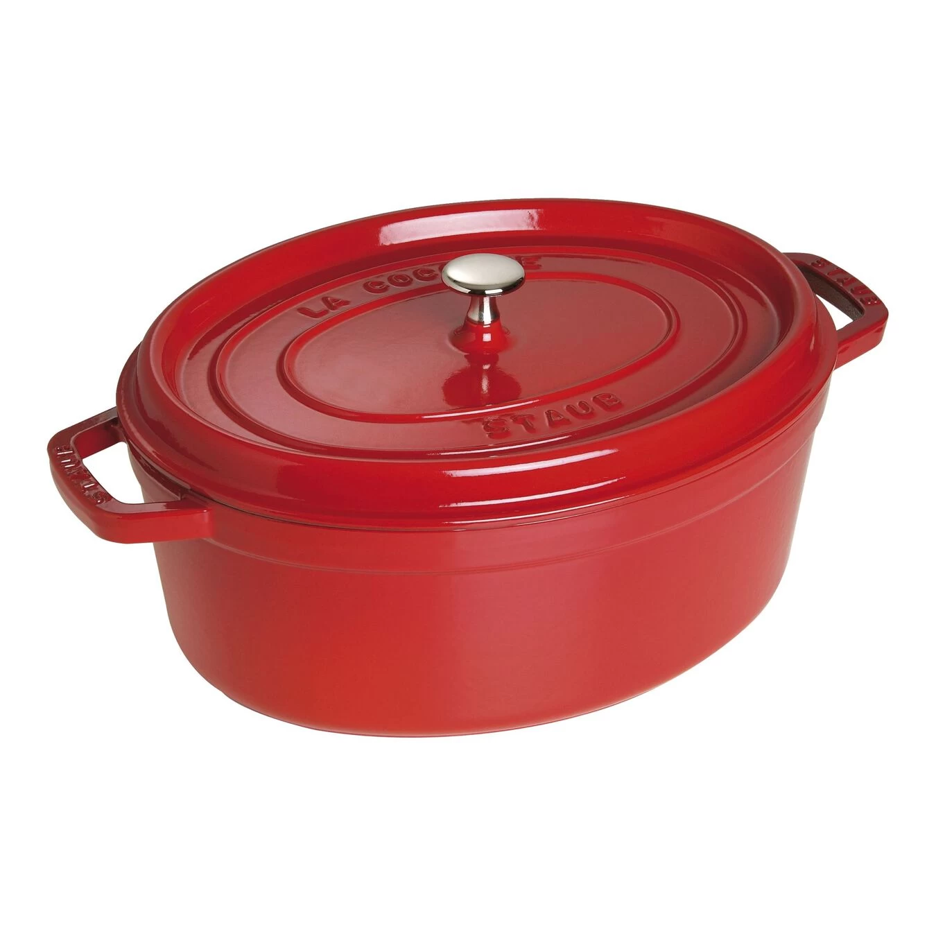 Staub Cocotte 33 Cm, Ovale, Cerise, Fonte 3 Staub Cocotte 33 Cm, Ovale, Cerise, Fonte