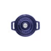 Staub Mini Cocotte 10 Cm, Rond(e), Bleu Intense, Fonte