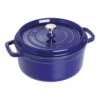 Staub Cocotte 22 Cm, Rond(e), Bleu Intense, Fonte