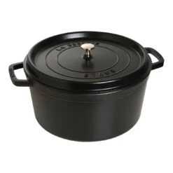 Staub Cocotte 34 Cm, Rond(e), Noir, Fonte