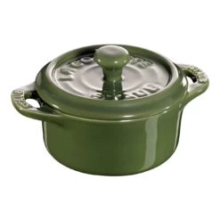Staub Mini Cocotte 10 Cm, Rond(e), Basilic, Céramique
