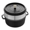 Staub Cocotte Avec Panier Vapeur 26 Cm, Rond(e), Noir, Fonte