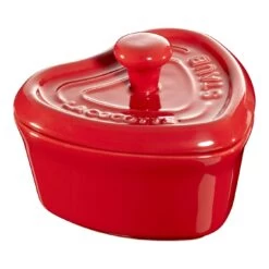 Staub Mini Cocotte 9 Cm, Coeur, Cerise, Céramique