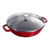 Staub Wok Avec Couvercle En Verre 30 Cm, Fonte